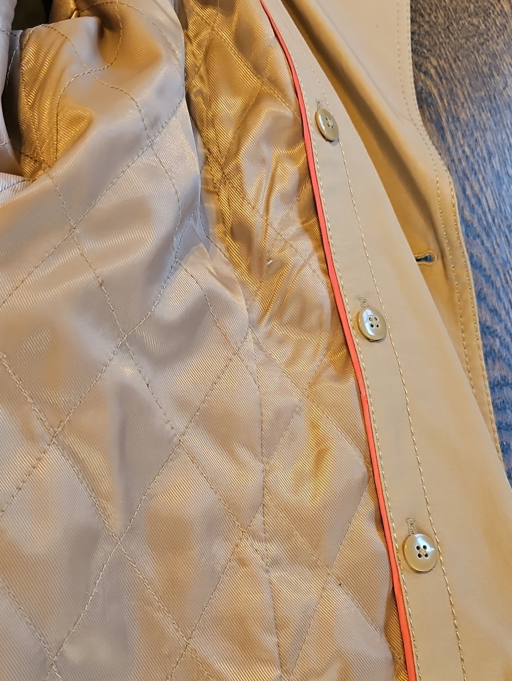 Vince Camuto Asymmetrical Zip Belted Trench Coat - Tan / Camel - Picture 9 of 14